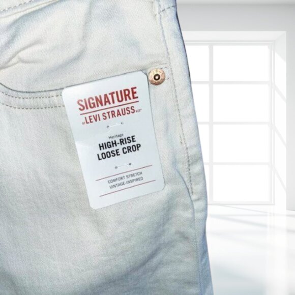 Levi’s Signature Heritage High Rise Loose Crop Jeans Women’s Size 4 / W27 NWT - Picture 6 of 9
